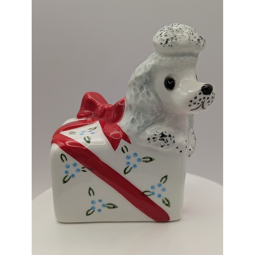 PY Japan Anthropomorphic Poodle Dog SINGLE Salt Pepper Shaker Replacement Red #1